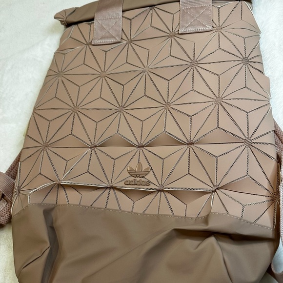 Adidas Beige dusty pink 3D Pattern Backpack brand new with tag